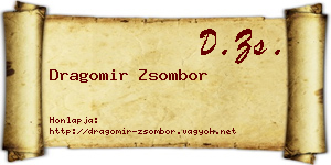 Dragomir Zsombor névjegykártya